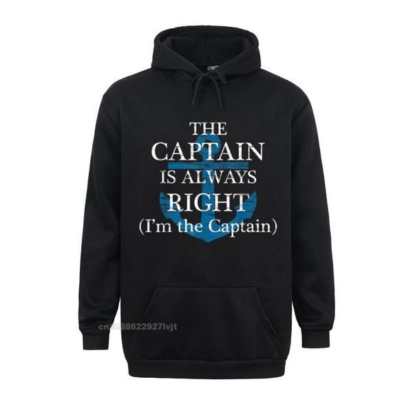 men's hoodies & sweatshirts the captain is always right and im funny hoodie casualsummer shirts cute cotton young, Black
men's hoodies & sweatshirts the captain is always right and im funny hoodie casualsummer shirts cute cotton young, Black