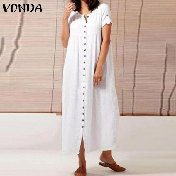 women dress elegant sundress cotton linen dresses 2021 vonda short sleeve summer holiday bohemian vestidos plus size casual, Black;gray
women dress elegant sundress cotton linen dresses 2021 vonda short sleeve summer holiday bohemian vestidos plus size casual, Black;gray