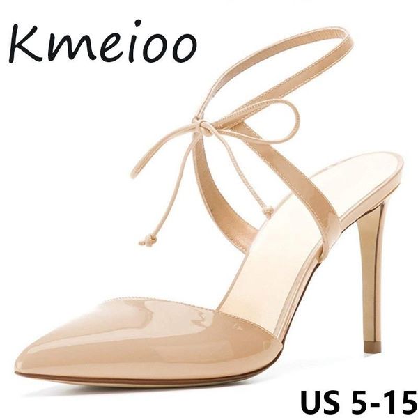 kmeioo women us size 5-15 fashion sandals stylish lace up pumps pointed toe slingback stilettos high heel shoes summer, Black
kmeioo women us size 5-15 fashion sandals stylish lace up pumps pointed toe slingback stilettos high heel shoes summer, Black