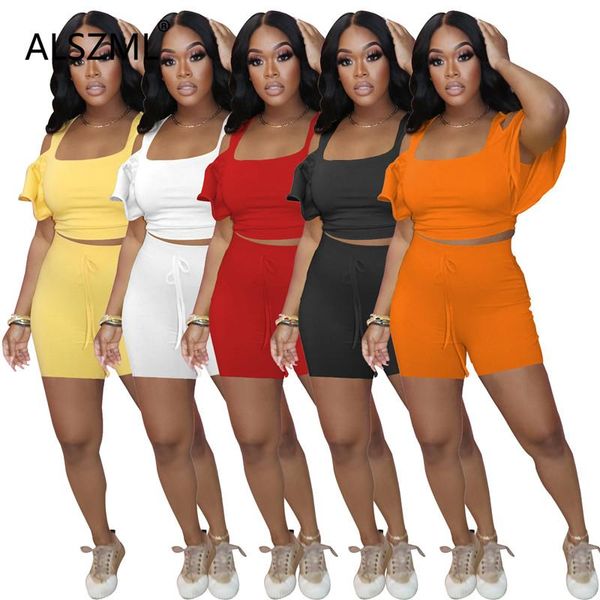 women skinny ruched tracksuit solid color crop 2 two piece set outfit summer women's tracksuits, Gray
women skinny ruched tracksuit solid color crop 2 two piece set outfit summer women's tracksuits, Gray
