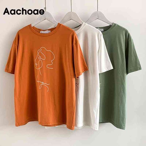 aachoae women loose o neck character print t-shirt korean style fashion short sleeve summer streetwear tee shirt 210413, White
aachoae women loose o neck character print t-shirt korean style fashion short sleeve summer streetwear tee shirt 210413, White