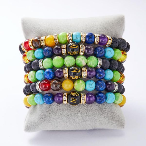 charm bracelets 7 chakra beaded bracelet for men women healing natural stone rhinestone yoga meditation jewelry elastic handmade gifts, Golden;silver
charm bracelets 7 chakra beaded bracelet for men women healing natural stone rhinestone yoga meditation jewelry elastic handmade gifts, Golden;silver
