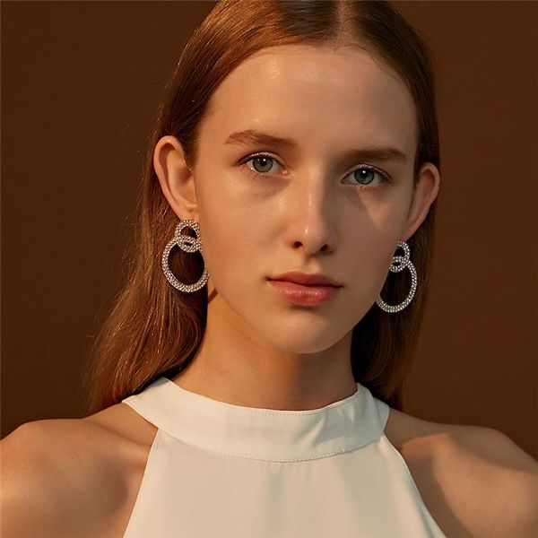women double circle diamond stud earrings hollow out circular ring ear drop korean alloy business style party gift earring jewelry accessori, Golden;silver
women double circle diamond stud earrings hollow out circular ring ear drop korean alloy business style party gift earring jewelry accessori, Golden;silver