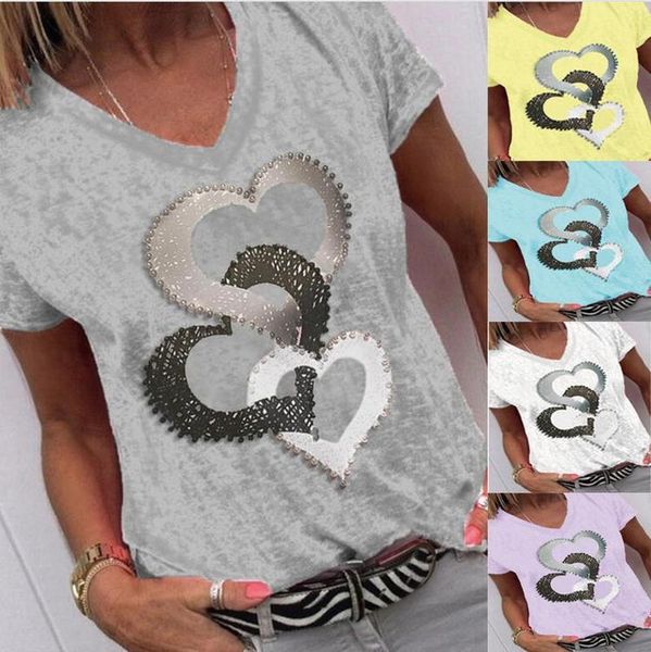 loose t-shirts women jumpers short sleeve v-neck woman pullover female summer fashion cotton hearts cloth undershit ac0342 women's t-s, White
loose t-shirts women jumpers short sleeve v-neck woman pullover female summer fashion cotton hearts cloth undershit ac0342 women's t-s, White