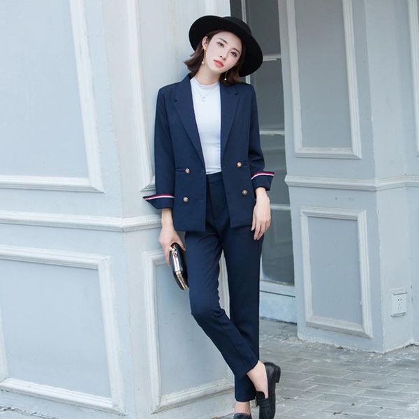 women's elegant fashion slim double-breasted suit two-piece (jacket + pants) business office formal two piece pants, White
women's elegant fashion slim double-breasted suit two-piece (jacket + pants) business office formal two piece pants, White