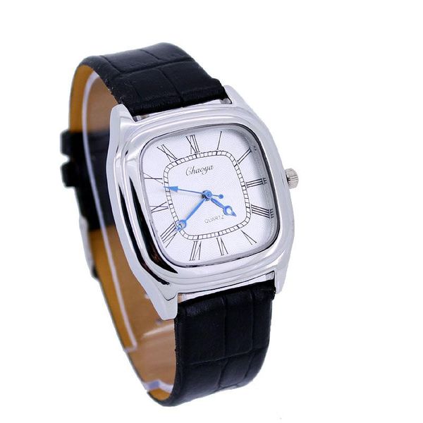 fashion square lady men black leather strap quartz wristwatch battery included u17 wristwatches, Slivery;brown
fashion square lady men black leather strap quartz wristwatch battery included u17 wristwatches, Slivery;brown