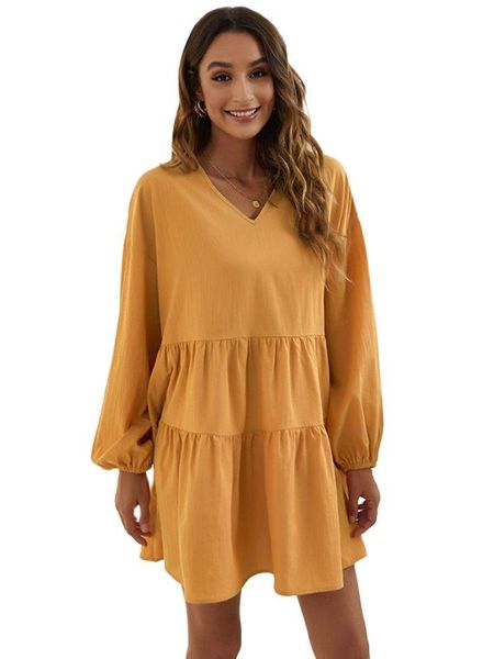 casual dresses autumn women's clothing loose v-neck simplicity long sleeve dress, Black;gray
casual dresses autumn women's clothing loose v-neck simplicity long sleeve dress, Black;gray