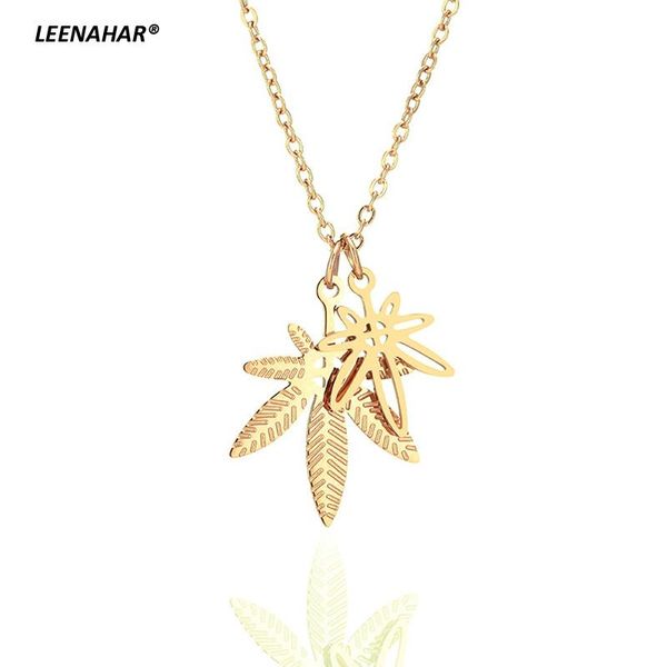 chains 18k gold plated maple leafs necklace stainless steel plant leaves pendant fashion elements flower necklaces chain gift sn1087, Silver
chains 18k gold plated maple leafs necklace stainless steel plant leaves pendant fashion elements flower necklaces chain gift sn1087, Silver