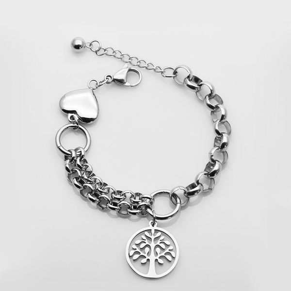 link, chain titanium steel bracelet crown heart shaped stainless fashion all-match jewelry, Black
link, chain titanium steel bracelet crown heart shaped stainless fashion all-match jewelry, Black