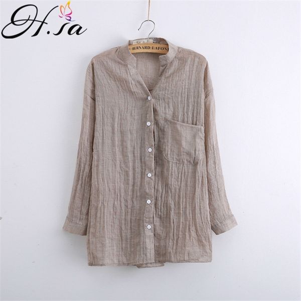 hsa womens fashion blusa female solid button up cotton linen shirt casual summer drapped blouse over 210417, White
hsa womens fashion blusa female solid button up cotton linen shirt casual summer drapped blouse over 210417, White