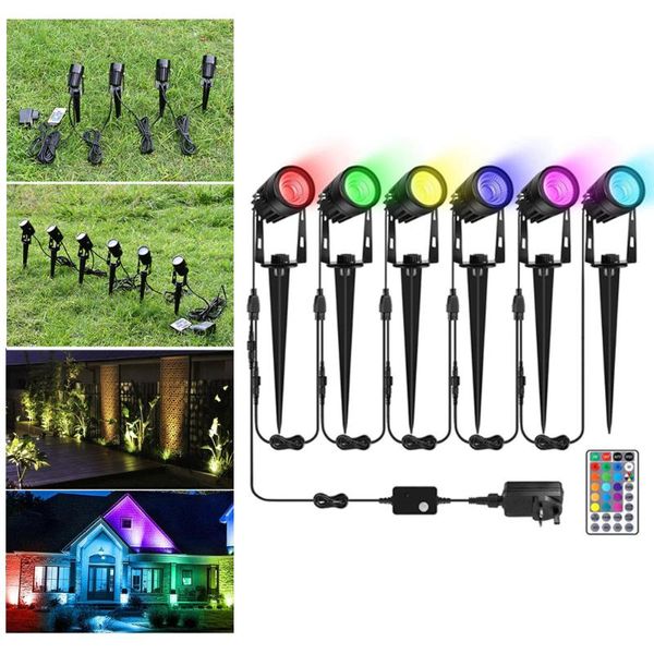 lawn lamps 2021 garden spotlights 6 in 1 led spike lights 16 colours changing pathway waterproof landscape lamp with remote control
lawn lamps 2021 garden spotlights 6 in 1 led spike lights 16 colours changing pathway waterproof landscape lamp with remote control