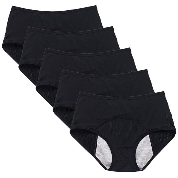5 pcs menstrual panties women absorbtent leak proof period briefs lingerie ladies mesh breathable physiological underwear, Red;black
5 pcs menstrual panties women absorbtent leak proof period briefs lingerie ladies mesh breathable physiological underwear, Red;black