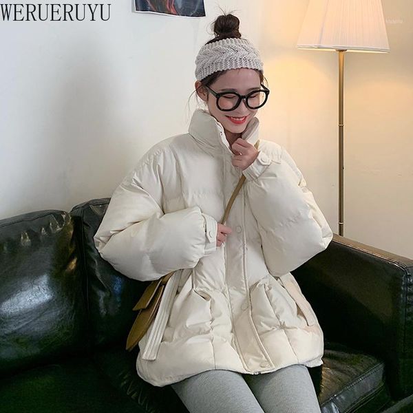 women's winter padded clothes bread korean solid color long sleeve thickened harajuku loose coat jackets, Black;brown
women's winter padded clothes bread korean solid color long sleeve thickened harajuku loose coat jackets, Black;brown