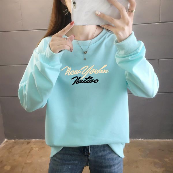 2021 autumn korean round neck long sleeve thin sweater women's casual loose large student coat, Black
2021 autumn korean round neck long sleeve thin sweater women's casual loose large student coat, Black