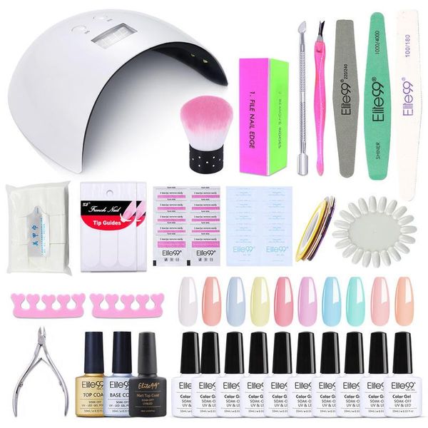nail art kits elite99 manicure kit uv led lamp dryer with 13pcs gel polish set soak off tools for salon gellak
nail art kits elite99 manicure kit uv led lamp dryer with 13pcs gel polish set soak off tools for salon gellak