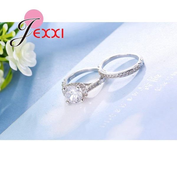 cluster rings 925 sterling silver ring set for couples cubic zirconia wedding finger sets woman fashion bridal, Golden;silver
cluster rings 925 sterling silver ring set for couples cubic zirconia wedding finger sets woman fashion bridal, Golden;silver