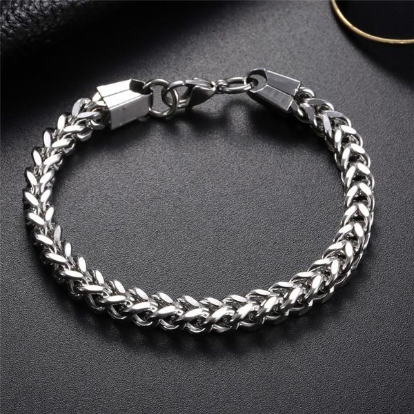 link, chain tinglso fashion punk hip hop stainless steel men's bracelet 3mm 4mm 5mm 6mm positive negative twisted thick jewelry, Black
link, chain tinglso fashion punk hip hop stainless steel men's bracelet 3mm 4mm 5mm 6mm positive negative twisted thick jewelry, Black