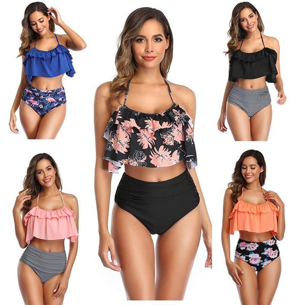 women's swimwear mossha hoge taille bikini set halter badpak vrouw vrouwelijke plus size 2021 3xl bloemenprint badmode vrouwen, White;black
women's swimwear mossha hoge taille bikini set halter badpak vrouw vrouwelijke plus size 2021 3xl bloemenprint badmode vrouwen, White;black