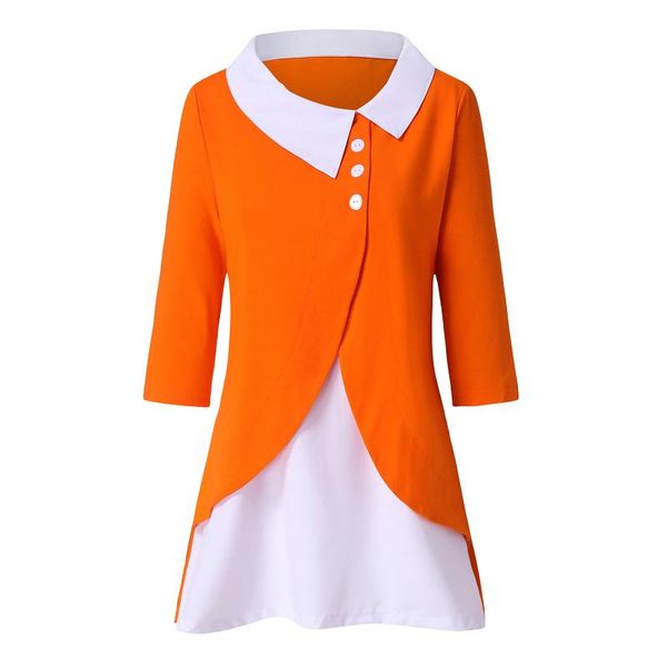 women's blouses & shirts 40# ladies hedging turn-down collar solid stitching lapel button long sleeve shirt streetwear, White
women's blouses & shirts 40# ladies hedging turn-down collar solid stitching lapel button long sleeve shirt streetwear, White
