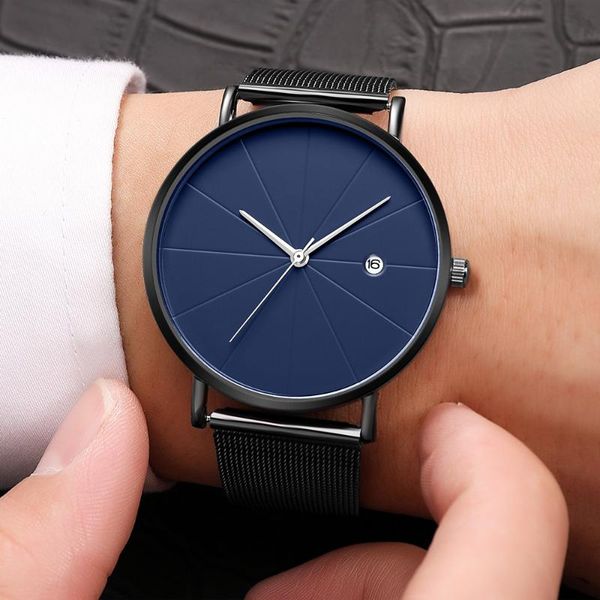 wristwatches black ultra thin watch men 2021 quartz steel mesh calendar waterproof clock male relogio masculino, Slivery;brown
wristwatches black ultra thin watch men 2021 quartz steel mesh calendar waterproof clock male relogio masculino, Slivery;brown