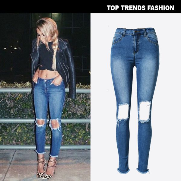 beggar's broken hole and tassel at the foot are not standard, hole, high waist slim fit elastic denim pants, Blue
beggar's broken hole and tassel at the foot are not standard, hole, high waist slim fit elastic denim pants, Blue