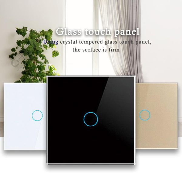 wall touch switch light tempered glass panel eu/uk standard 1/2/3gang 110v220v interrupter sensor smart home control
wall touch switch light tempered glass panel eu/uk standard 1/2/3gang 110v220v interrupter sensor smart home control