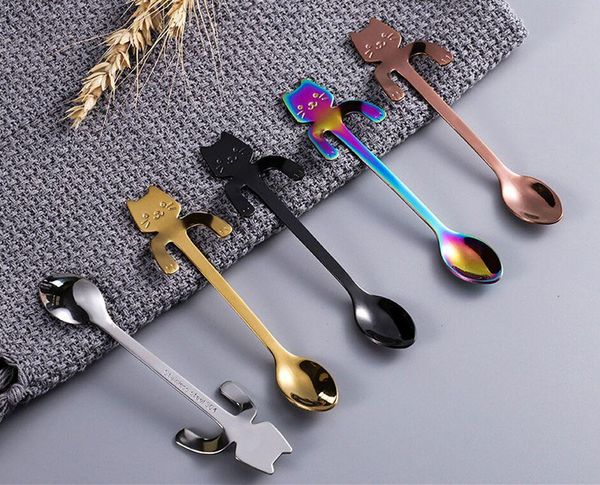 spoons 16pic/set mini cute coffee spoon 304 stainless steel cartoon cat teaspoon dessert snack scoop milk children
spoons 16pic/set mini cute coffee spoon 304 stainless steel cartoon cat teaspoon dessert snack scoop milk children