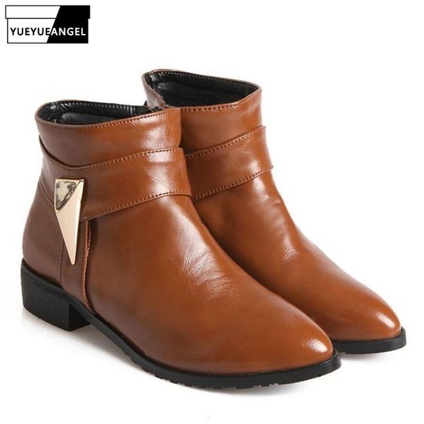 boots selling roma punk pointed toe thanksgiving women pu leather shoes chaussures femme zip ankle metal decoration footwear, Black
boots selling roma punk pointed toe thanksgiving women pu leather shoes chaussures femme zip ankle metal decoration footwear, Black