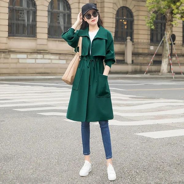 women's trench coats 2021 autumn fashion windbreaker simple solid color medium and long korean loose british, Tan;black
women's trench coats 2021 autumn fashion windbreaker simple solid color medium and long korean loose british, Tan;black