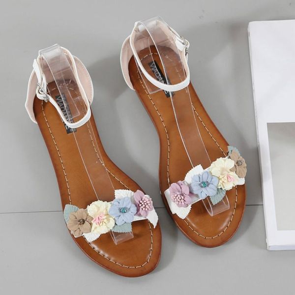 sandals 2021 sweet flower ladies flat plus size beach breathable pu leather women summer shoes cover heel calzado mujer, Black
sandals 2021 sweet flower ladies flat plus size beach breathable pu leather women summer shoes cover heel calzado mujer, Black