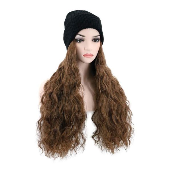 synthetic wigs mumupi long curly hair wig winter elastic knitted hat beanie attached knit skiing cap for girl hang out cotton made, Black
synthetic wigs mumupi long curly hair wig winter elastic knitted hat beanie attached knit skiing cap for girl hang out cotton made, Black