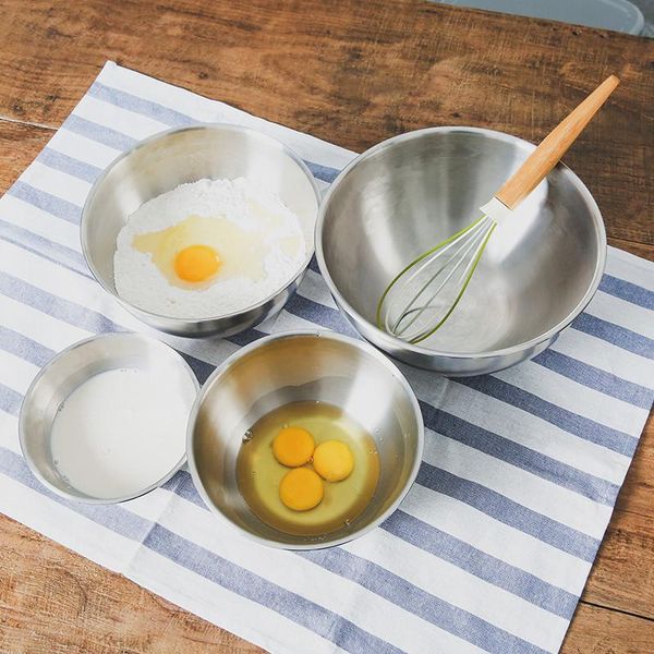 stainless steel egg mixing bowl with scale kitchen anti-scalding vegetable salad bowls cooking baking tools home tableware
stainless steel egg mixing bowl with scale kitchen anti-scalding vegetable salad bowls cooking baking tools home tableware
