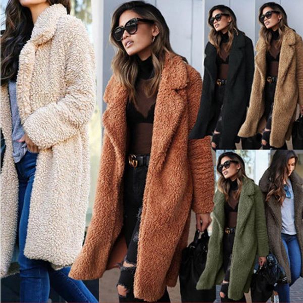 women's trench coats 2021 winter fashion mid-length knee-length coat solid color plush casual loose plus velvet thick warm, Tan;black
women's trench coats 2021 winter fashion mid-length knee-length coat solid color plush casual loose plus velvet thick warm, Tan;black