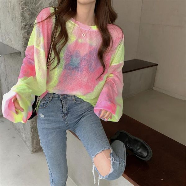 women's t-shirt 2021 autumn funny casual o-neck ins rainbow pullover loose and thin cool sunscreen long-sleeved aesthetic, White
women's t-shirt 2021 autumn funny casual o-neck ins rainbow pullover loose and thin cool sunscreen long-sleeved aesthetic, White