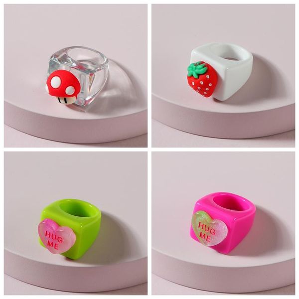 wedding rings aide 2021 vintage pink enamel strawberry resin finger for women geometric square round chunky jewelry girl's party gift, Slivery;golden
wedding rings aide 2021 vintage pink enamel strawberry resin finger for women geometric square round chunky jewelry girl's party gift, Slivery;golden