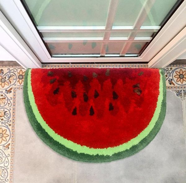 carpets semicircular watermelon rug kids room door entrance hall foot mat fruit carpet bathroom absorbent non-slip toilet floor
carpets semicircular watermelon rug kids room door entrance hall foot mat fruit carpet bathroom absorbent non-slip toilet floor