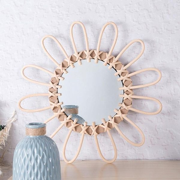 mirrors round shape decorative mirror rattan innovative art decoration makeup
mirrors round shape decorative mirror rattan innovative art decoration makeup