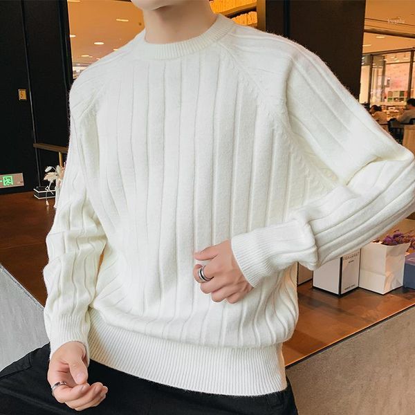 men's sweaters 2021 autumn winter fashion men o-neck long sleeve pullover sweater solid color thick and warm jumpers male knit clothes, White;black
men's sweaters 2021 autumn winter fashion men o-neck long sleeve pullover sweater solid color thick and warm jumpers male knit clothes, White;black