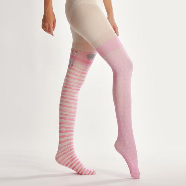 striped prints pantyhose yin-yeung; asymmetric 2d world stockings tight women viginal socks & hosiery, Black;white
striped prints pantyhose yin-yeung; asymmetric 2d world stockings tight women viginal socks & hosiery, Black;white