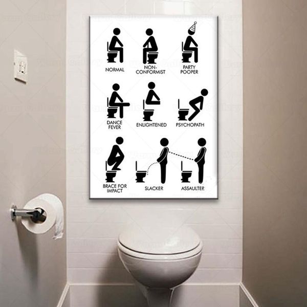 paintings wall art canvas painting funny bathroom rules nordic black white poster prints toilet humour pictures home decor
paintings wall art canvas painting funny bathroom rules nordic black white poster prints toilet humour pictures home decor
