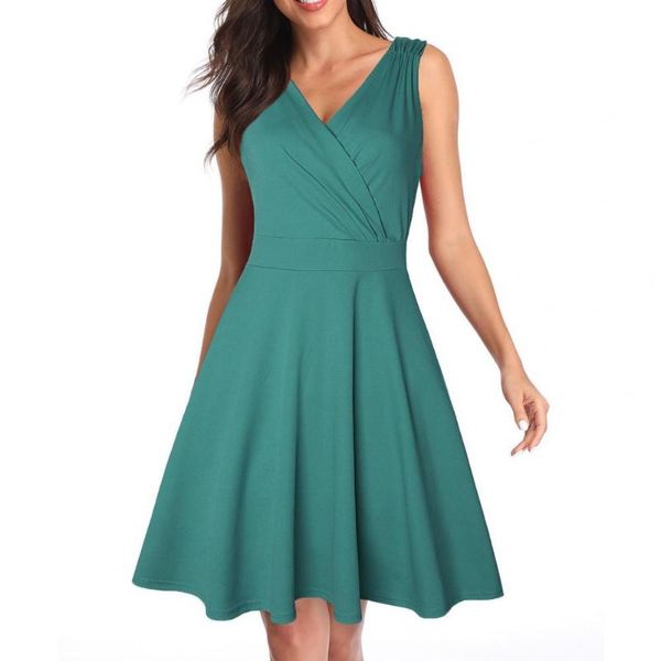 casual dresses women summer 2021 v neck solid color dress ruffle sleeveless a line midi wrap sundress robe vestidos, Black;gray
casual dresses women summer 2021 v neck solid color dress ruffle sleeveless a line midi wrap sundress robe vestidos, Black;gray