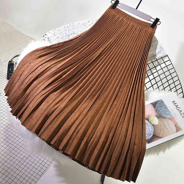 skirts two layer women suede pink high waist long pleated saias midi faldas vintage streetwear 9oib, Black
skirts two layer women suede pink high waist long pleated saias midi faldas vintage streetwear 9oib, Black