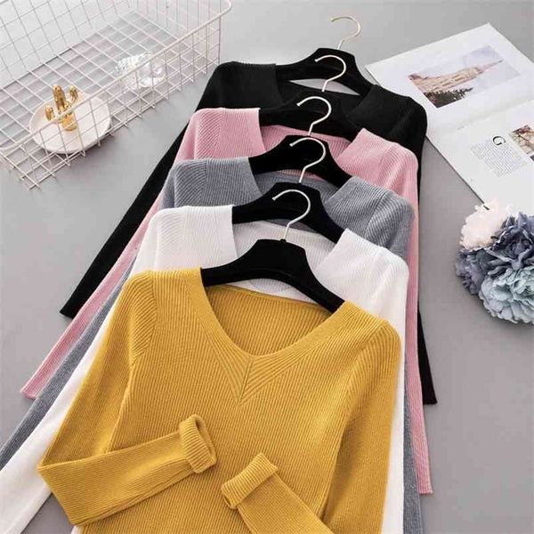 autumn pullover women v neck sweater knitted jumper womens sweaters winter for women sweaters and pullovers trui dames 210805, White;black
autumn pullover women v neck sweater knitted jumper womens sweaters winter for women sweaters and pullovers trui dames 210805, White;black