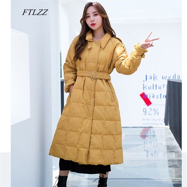 women winter ultra light 90% white duck down long parkas single breasted thickness loose coat female with belt outwear 210430, Black
women winter ultra light 90% white duck down long parkas single breasted thickness loose coat female with belt outwear 210430, Black
