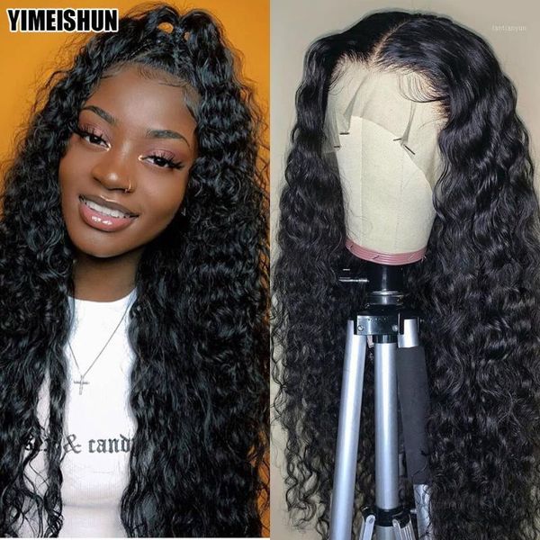 water wave wig lace front human hair wigs 180% peruvian for black women 28 inch yimeishun remy1, Black;brown
water wave wig lace front human hair wigs 180% peruvian for black women 28 inch yimeishun remy1, Black;brown
