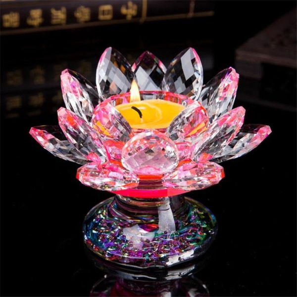 crystal glass lotus flower candle tea light holder buddhist candlestick 1pc pink holders
crystal glass lotus flower candle tea light holder buddhist candlestick 1pc pink holders