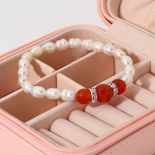 link, chain elegant luxury freshwater pearl onyx zircon circle strand bracelets for women girls party jewelry accessories, Black
link, chain elegant luxury freshwater pearl onyx zircon circle strand bracelets for women girls party jewelry accessories, Black