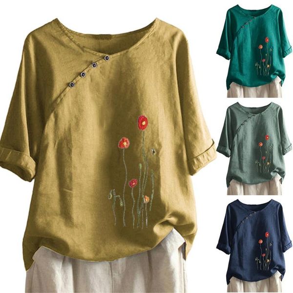 office lady long sleeve o neck floral embroidery button vintage shirt blouse women's blouses & shirts, White
office lady long sleeve o neck floral embroidery button vintage shirt blouse women's blouses & shirts, White