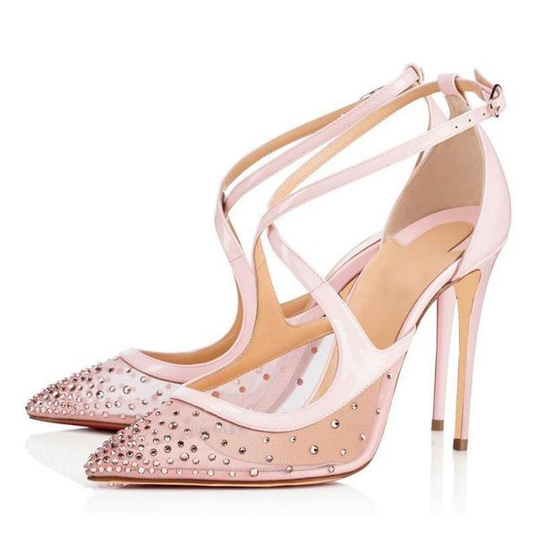 dress shoes women's european station mesh crystal thin heeled high heels bridal, Black
dress shoes women's european station mesh crystal thin heeled high heels bridal, Black