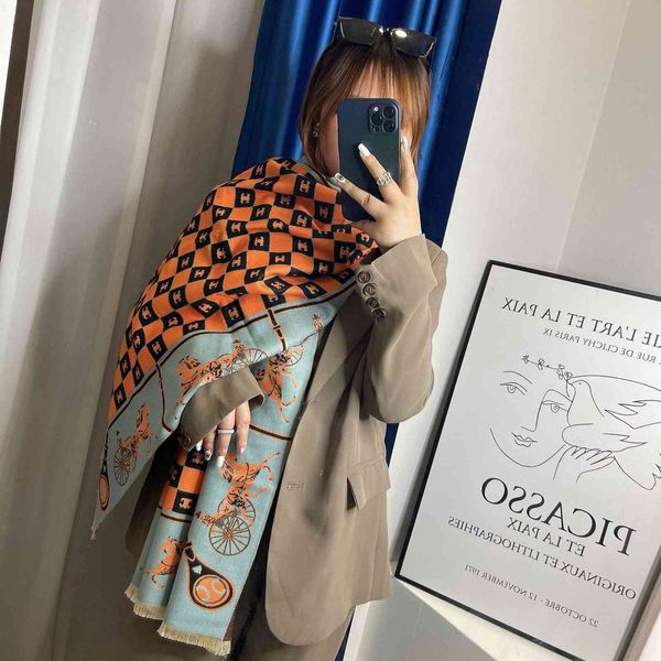 70% off design scarf new women's square x imitation cashmere outdoor warm shawl simple atmosphere high-grade sf7p, Blue;gray
70% off design scarf new women's square x imitation cashmere outdoor warm shawl simple atmosphere high-grade sf7p, Blue;gray